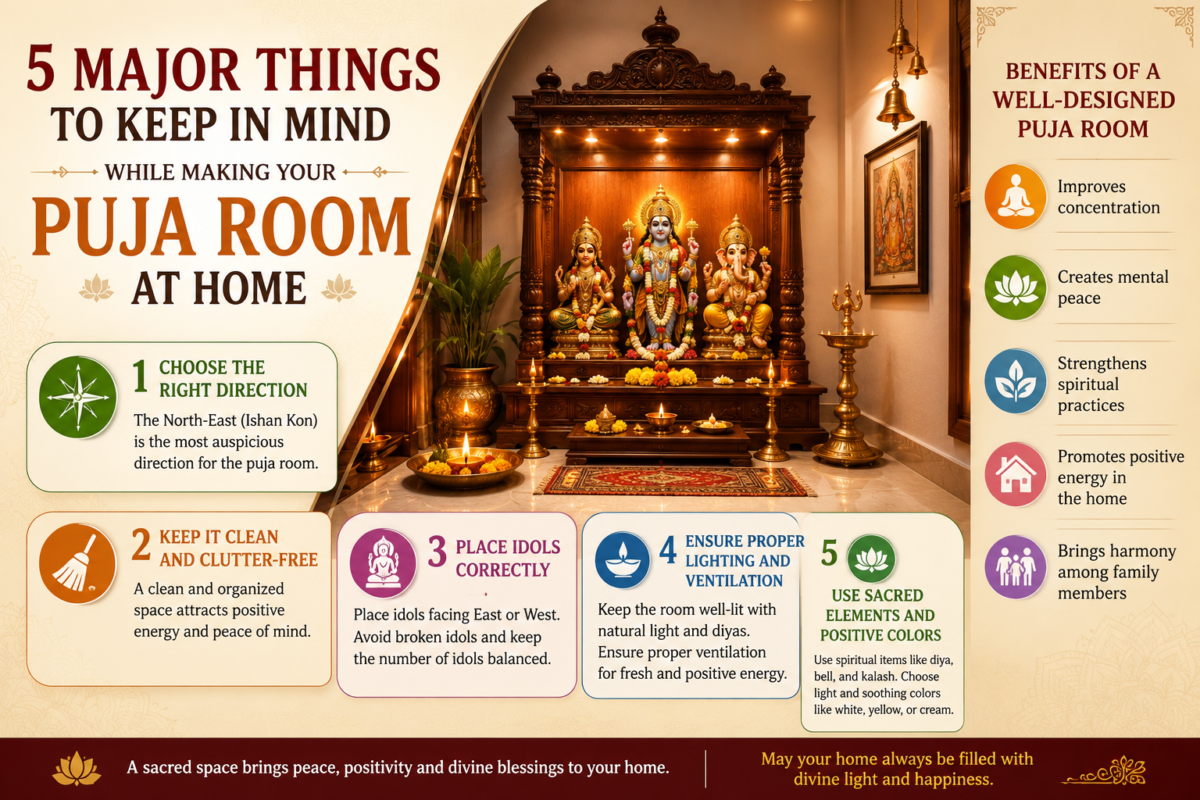 5 Things to Remember While Making Home Mandir